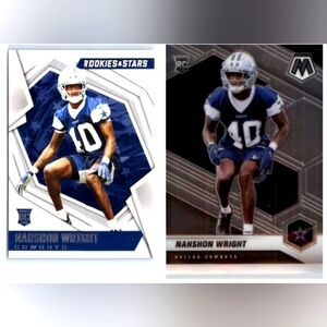 Nahshon Wright 🏈 NFL Football Trading Cards Lot 🔥 Dallas Cowboys